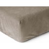 Sleeptime Zamatové prestieradlo Taupe Veľkosť: 160x200