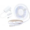 Solight LED COB opasok, sada s adaptérom, vypínač, 5m, 8W/m, 800lm/m, studená biela