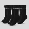 Ponožky 3/4 Socks 3Pack Black - GymBeam Veľkosť: L 32629-6-L