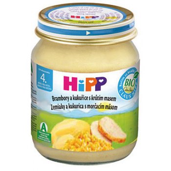 HiPP Kukurica a zemiaky s morčacím mäsom 125 g