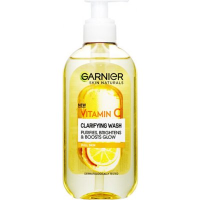 Garnier Skin Naturals Clarifying Wash - Rozjasňujúci čistiaci gél s vitamínom C 200 ml