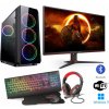 INTEL Core i5-12400F Hexa Core,DDR4 RAM 16GB,SSD 1000GB,AMD Radeon XFX Speedster RX 6600 8GB,WiFi+Bluetooth,27
