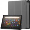 ENKAY 133087 Leather Zaklápací kryt pre Amazon Fire HD 10 2023 šedý