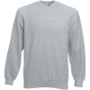 Fruit of the Loom Mikina Classic Raglan Sweat, raglánová COT16221661013-heather gre 3XL Melír šedá