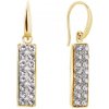 Náušnice číre so Swarovski Elements Glow KWGFMP1C Krystal