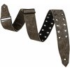 Levy's Rebel Leather Black/Eyelet Gitarový pás
