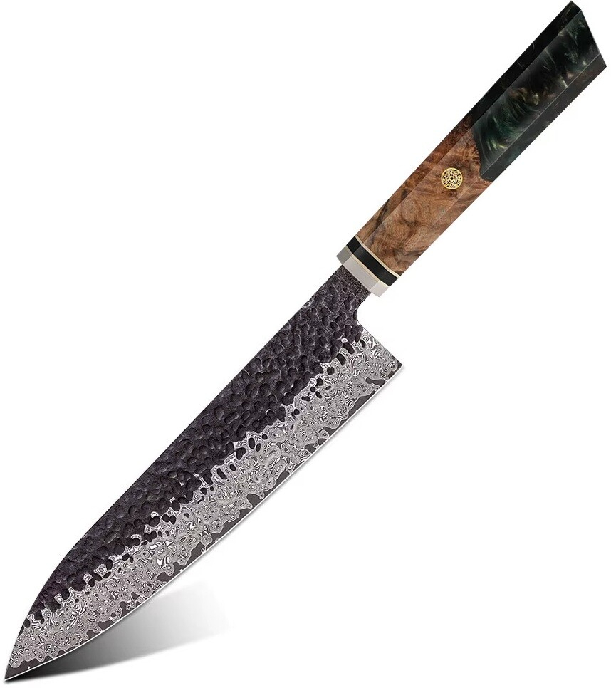 IZMAEL Damaškový kuchynský nôž Airi Chef/Zelená 20.2 cm