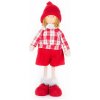 Dekorácia MagicHome Vianoce, Chlapček v károvanej košeli, 32 cm