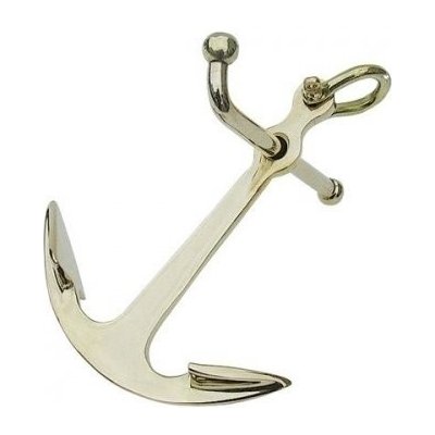 Sea-club Anchor Paperweight brass - 24cm