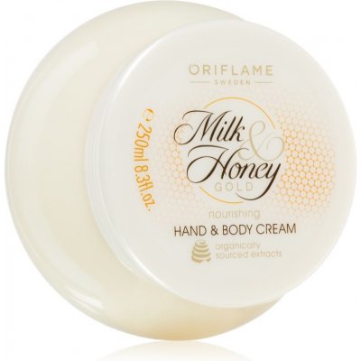 Oriflame Milk & Honey Gold výživný krém na ruky a telo 250 ml