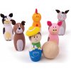 BIGJIGS Toys drevené kolky farma