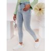 Dámske džínsy skinny JENIVIA Dstreet UY2482 Farba: modrá - svetlo, Veľkosť: 28