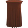 TENTino Elastický obrus SKIRTING na koktejlový bistro stôl 80 cm VIAC FARIEB Farba obrusu: ČOKOLÁDOVOHNEDÁ / CHOCOLATE
