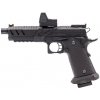 Vorsk Airsoftová pištoľ CS Hi-Capa Vengeance s kolimátorom, GBB - čierna