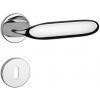 Dverové kovanie MP Peonia - R 7S (OC - Chróm lesklý), kľučka-kľučka, Otvor pre obyčajný kľúč BB, MP OC (chróm lesklý)