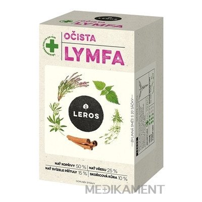 LEROS OČISTA LYMFA bylinná čajová zmes 20 x 1,5 g