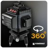 Krížový laser 4D 16 línií 360° zelený 40 m s puzdrom PM-PLK-4DM1