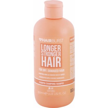 Hairburst Longer Stronger Hair Dry Damaged Hair šampón figový a vanilkový 350 ml