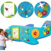 Viga Toys veľká interaktívna hra na stenu lietadlo