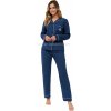 LEVEZA (M-Max) Dámske pyžamo Marina794 1-modrá M