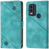 Peňaženkové puzdro Embossing Pattern Square zelené – Nokia C22