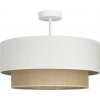 Belis Prisadený luster NATIA 1xE27/60W/230V pr. 45 cm biela/hnedá H0242 + záruka 3 roky zadarmo