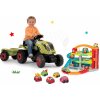 Smoby set traktor Claas Farmer XL na šliapanie s prívesom dvojposchodová garáž Vroom Planet Grand a 5 autíčok 710114 4