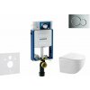 Geberit Kombifix Set predstenovej inštalácie, klozetu Gaia a dosky softclose, tlačidlo Sigma01, lesklý chróm SANI15CA1118