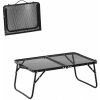 Garden Line Skladací kempingový turistický stôl Komo 60 cm čierny