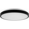V-TAC Stropní svítidlo V-TAC 36W LED kulaté 42cm přisazené dálkové ovládání pohybový senzor IP44 černé VT-8630S 4000K 3820lm