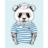 Zuty – Maľovanie Podľa Čísel – Námorník Panda, 40 × 50 cm, Plátno 8596530142362