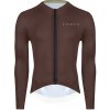 Force PLAIN hnedý dres - dlhý rukáv - 3XL
