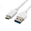 C-Tech CB-USB3C-10W USB 3.0 AM na Type-C k (AM/CM), 1m, bílý