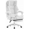 Kožené biele kancelárske kreslo HELLS Chair HC- 1031, HC__5907196011177