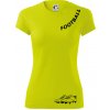 FOOTBALL nápis šikmo - Dámske Fantasy športové (dresovina) - 2XL ( Neonová žltá )