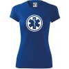 Rescue logo samostatné guľaté - Dámske Fantasy športové (dresovina) - L ( Kráľovská modrá )