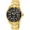 Invicta 14356 (Hodinky Invicta 14356 Pro Diver Black Dial Yellow Gold Ion-plated Men's Watch )