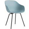 HAY Stolička AAC 226 Black Powder Coated Steel, dusty blue