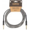 Cascha Professional Line Guitar Cable, Straight, Tweed Black, 3 m
