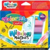 Colorino Kids kriedové pastelky na sklo 5 farieb