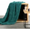 Design 91 DEKA Z MIKROFLANELU CARO 200X220 CM TMAVOZELENÁ