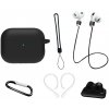 VSETKONAMOBIL 134378 VSETKONAMOBIL 6in1 Sada pre ochranu slúchadiel Apple AirPods Pro 3 čierna