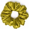 Saténová gumička scrunchie ZLATÁ OLIVA XL