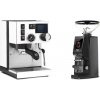 Rancilio Silvia BC PID, white + Eureka Atom W 65 Casa, black