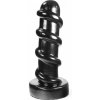 Dark Crystal DC20, čierne vinylové dildo 29 x 6,5–8 cm