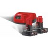 MILWAUKEE M12 NRG-402 aku sada 12V/2*4Ah + nabíjačka C12C 4933459211