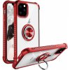 Puzdro Anti-Fall Ring iPhone 11 Pro červené Protective Case červená silikón a tvrdený plast