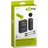 Goobay Tester sieťových káblov pre RJ11, RJ12, RJ45 + set káblov a redukcíí