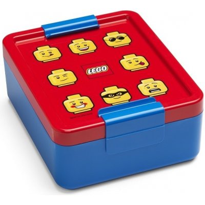 LEGO® ICONIC Classic box na svačinu - červená/modrá