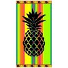 Sunflower · Veľká obojstranná plážová osuška Ananás - 100% bavlna s vysokou gramážou 420 g/m² - nadštandardný rozmer 90×165 cm